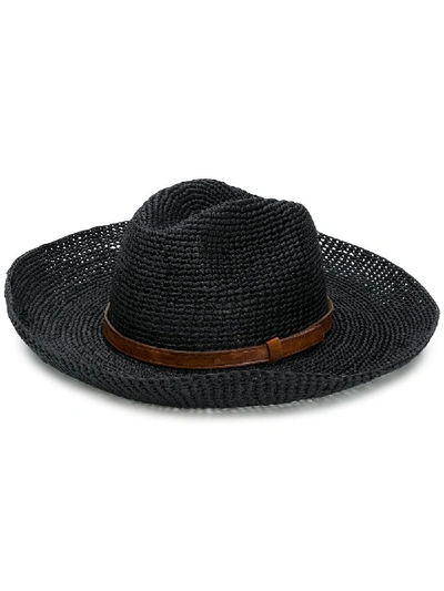 Ibeliv Medium Hat W/suede In Nero