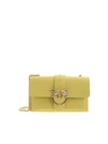 PINKO LOVE MINI SOFT SIMPLY BAG IN YELLOW