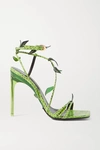 VERSACE WATERSNAKE SANDALS