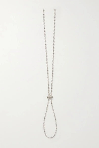 Jacquemus Silver-tone Crystal Hat Chain