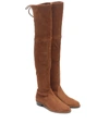 STUART WEITZMAN LOWLAND SKIMMER SUEDE OVER-THE-KNEE BOOTS,P00487836