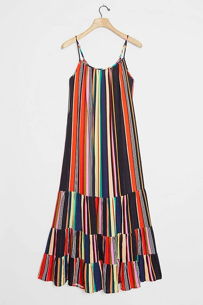 Farm Rio Rainbow Shimmer Maxi Dress In Assorted