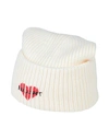 Philosophy Di Lorenzo Serafini Heart Ribbed Knit Beanie In Ivory