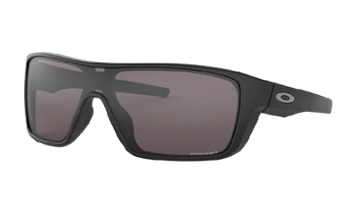 Oakley Matte Black Straightback Sunglasses In Gray