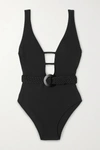 SOLID & STRIPED THE BEATRICE BELT CUTOUT SWIMSUIT