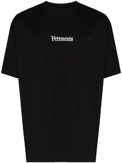 Vetements Ramstein Germany Logo-print T-shirt In Black