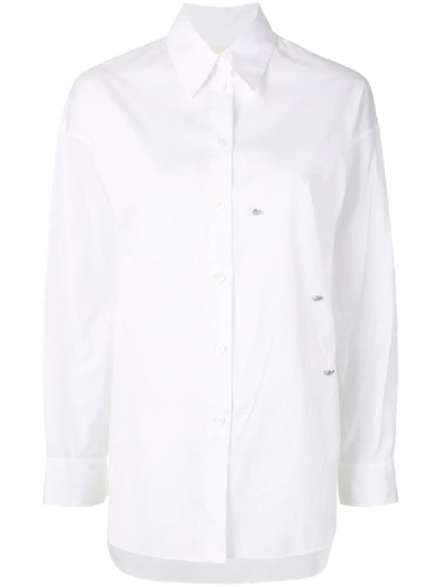 Portspure Asymmetric Shirt In White