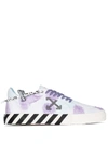 Off-white Vulcanized Tie-dye Low-top Sneakers In White