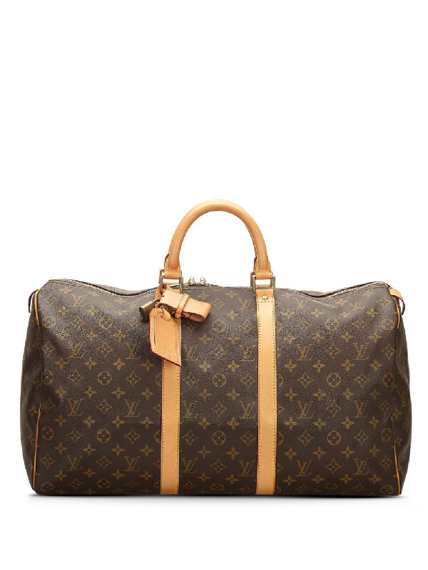 Pre-Owned Louis Vuitton 2002 Pre-owned Holdall 50 Bag In Brown | ModeSens