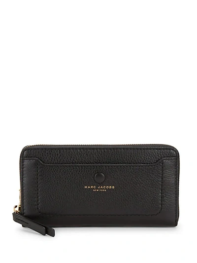 Marc Jacobs Empire City Leather Continental Wallet In Pecan