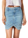 RTA TEMPEST FRONT-VENT DENIM MINI SKIRT,0400012631319