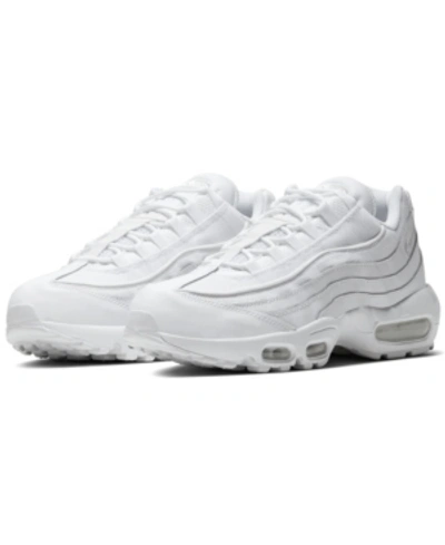 Nike Men's Air Max 95 Essential Casual Sneakers From Finish Line In White