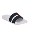 Tommy Hilfiger Men's Rezmund Pool Slide Sandals Men's Shoes In White