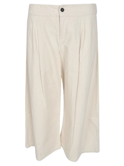 A Punto B Wide Oversized Trousers In Butter
