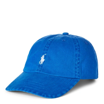 Ralph Lauren Kids' Cotton Chino Baseball Cap In Pacific Royal