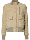 MONCLER Beige Quilted Sile Jacket