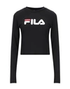 FILA FILA WOMAN T-SHIRT BLACK SIZE XL COTTON,12471564UC 6