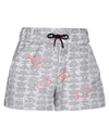 Jeremy Scott Woman Shorts & Bermuda Shorts Light Grey Size 6 Cotton In Grey