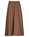 Aspesi Woman Cropped Pants Brown Size 8 Wool