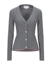 Thom Browne Cardigan In Grey