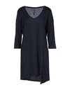 MANILA GRACE MANILA GRACE WOMAN MINI DRESS MIDNIGHT BLUE SIZE 2 LYOCELL, COTTON,15044047SA 1