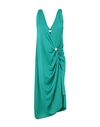 NINEMINUTES NINEMINUTES WOMAN MIDI DRESS GREEN SIZE ONESIZE POLYESTER, ELASTANE,15050067GE 1