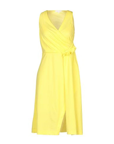Patrizia Pepe Midi Dresses In Yellow