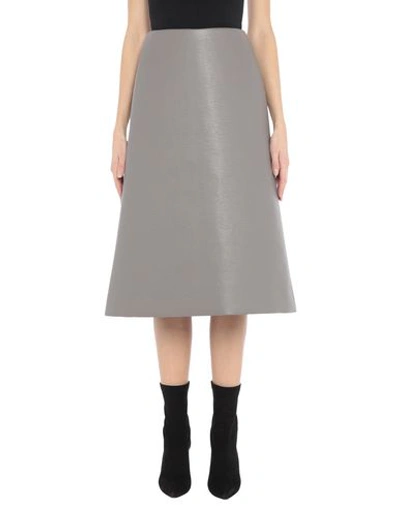 Balenciaga Midi Skirts In Grey