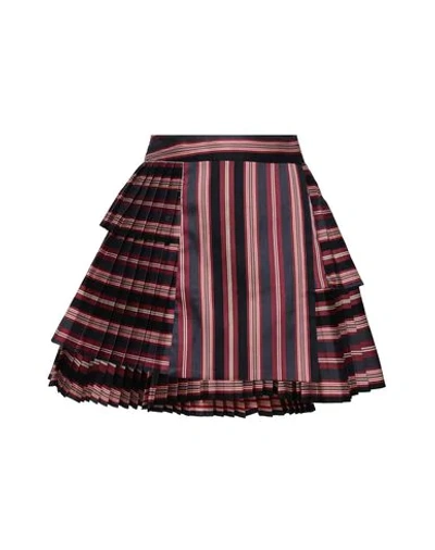 Zimmermann Mini Skirts In Maroon