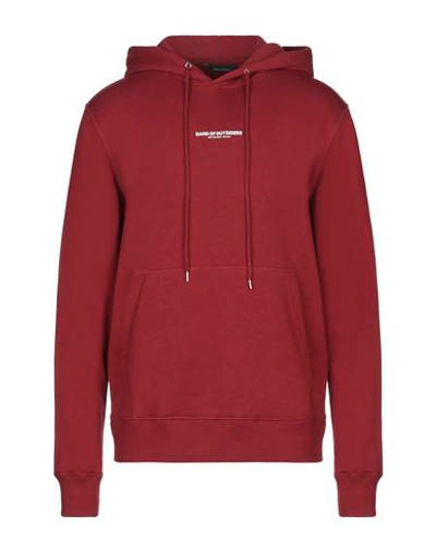 Band Of Outsiders Hooded Sweatshirt In Maroon