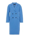 Line Full-length Jacket In Pastel Blue
