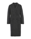 Line Overcoats In Lead