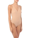 Rick Owens One-piece Swimsuits In Pale Pink