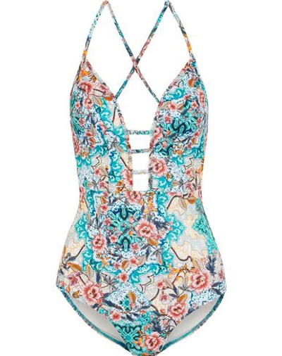 Jets By Jessika Allen One-piece Swimsuits In Turquoise