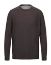 Drumohr Sweaters In Dark Brown