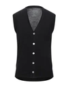 Drumohr Modern Man Cardigan Black Size 36 Super 140s Wool