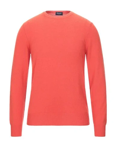 Drumohr Cashmere Blend In Orange