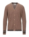 CROSSLEY CROSSLEY MAN CARDIGAN CAMEL SIZE L BABY ALPACA WOOL, POLYAMIDE, MERINO WOOL,14039195OA 8