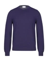 Fedeli Cashmere Blend In Dark Purple