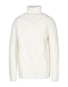 Brian Dales Turtlenecks In White