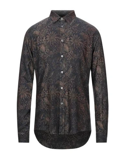 Grey Daniele Alessandrini Shirts In Blue