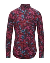 Alessandro Gherardi Patterned Shirt In Brick Red