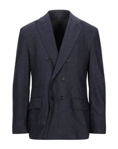 Band Of Outsiders Suit Jackets In Dark Blue