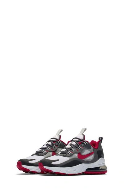 Nike Air Max 270 React Big Kids' Shoe (iron Grey) - Clearance Sale In Black/ Red-grey