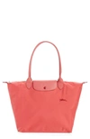 Longchamp Le Pliage Club Tote In Pomegranate