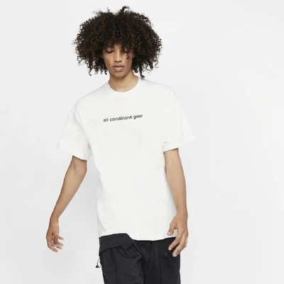 Nike Acg Men's Graphic T-shirt In White