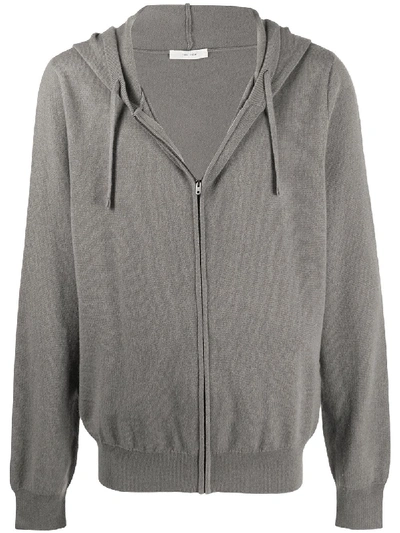 The Row Harry Cashmere Hoodie In Grey