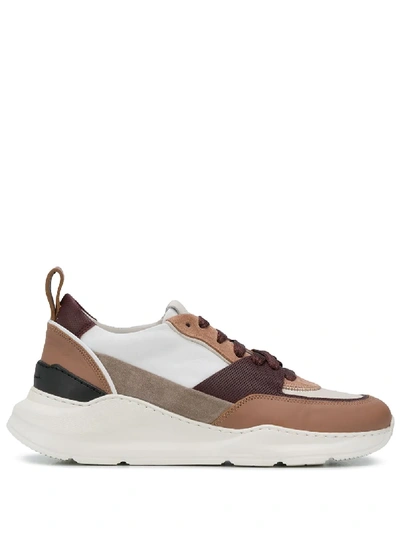 Santoni Low-top Sneakers In Brown