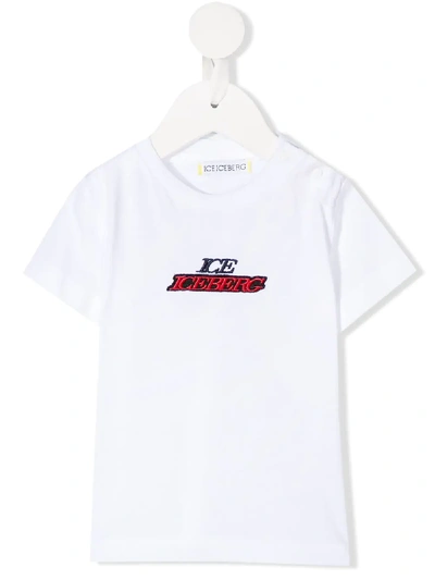 Iceberg Babies' Embroidered Logo T-shirt In White