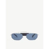 ALAIN MIKLI A04014 RECTANGLE-FRAME SUNGLASSES,779-10017-8053672947007